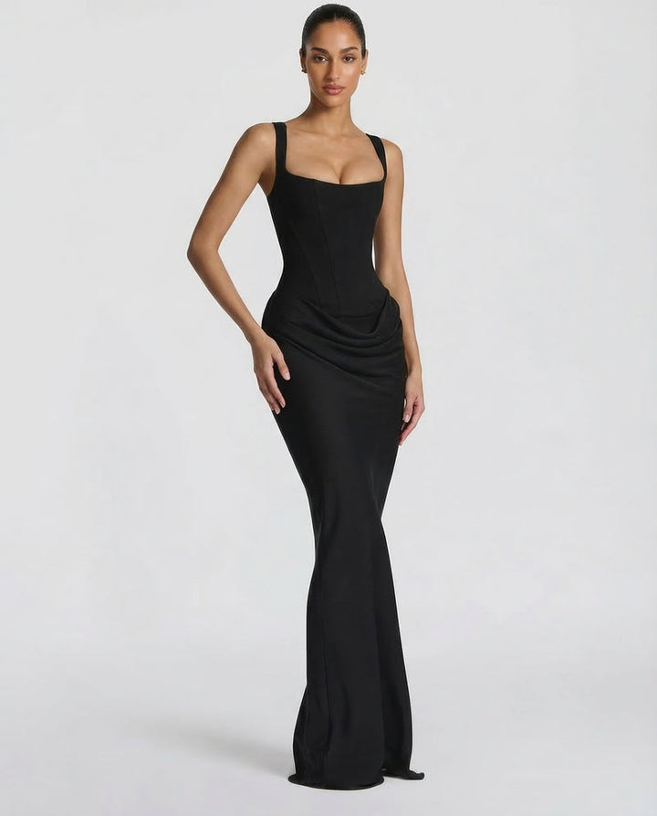 Satin Wedding Guest Maxi Dress