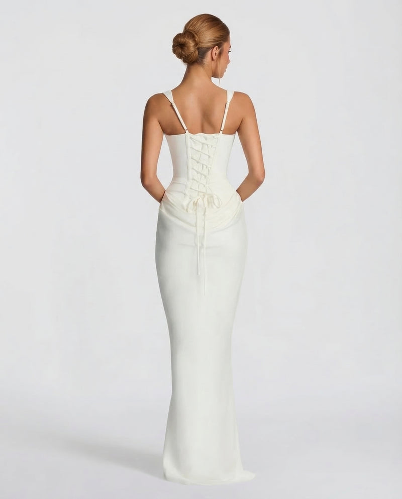 Satin Wedding Guest Maxi Dress