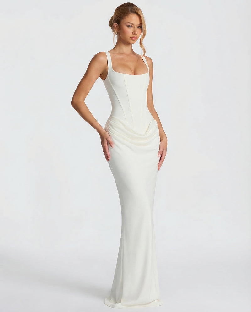 Satin Wedding Guest Maxi Dress