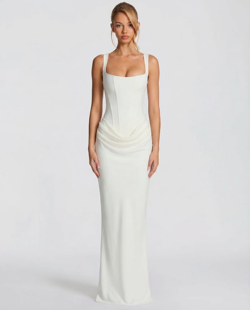 Satin Wedding Guest Maxi Dress