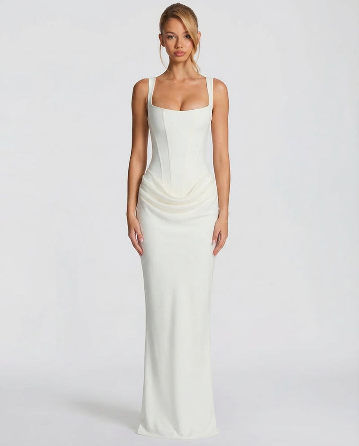 Satin Wedding Guest Maxi Dress