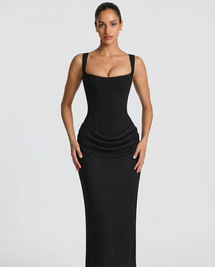 Satin Wedding Guest Maxi Dress