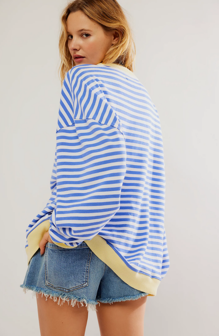 Brianna | Oversized Striped Sweatshirt for Women