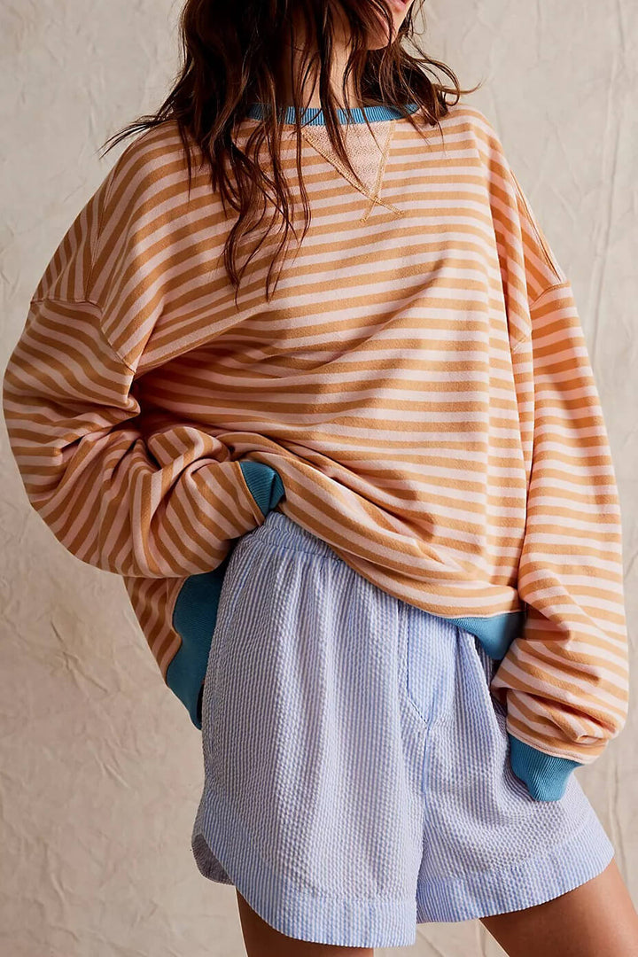 Brianna | Oversized Striped Sweatshirt for Women