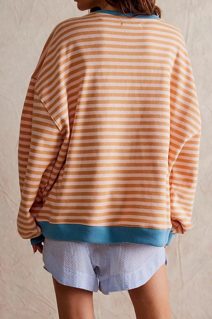 Brianna | Oversized Striped Sweatshirt for Women