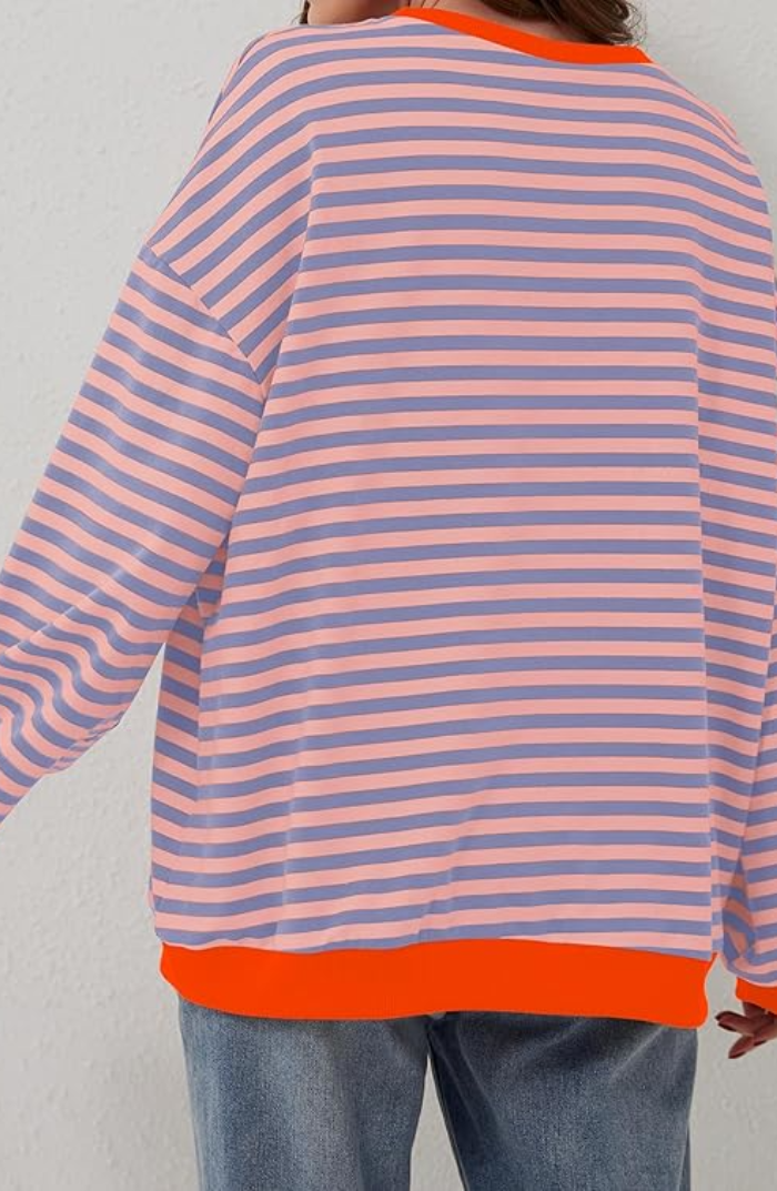 Brianna | Oversized Striped Sweatshirt for Women