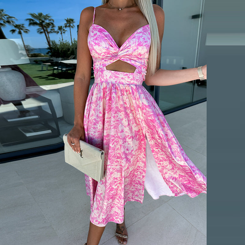 Isabella | Twist Front Occasion Midi Dress
