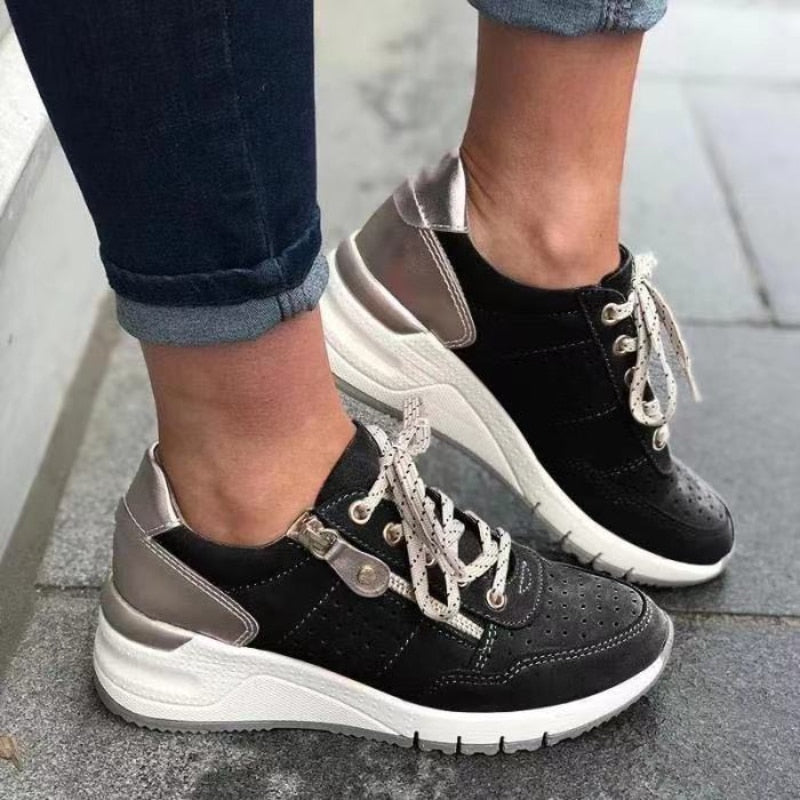 Women's Orthopedic Lace Up Sneakers