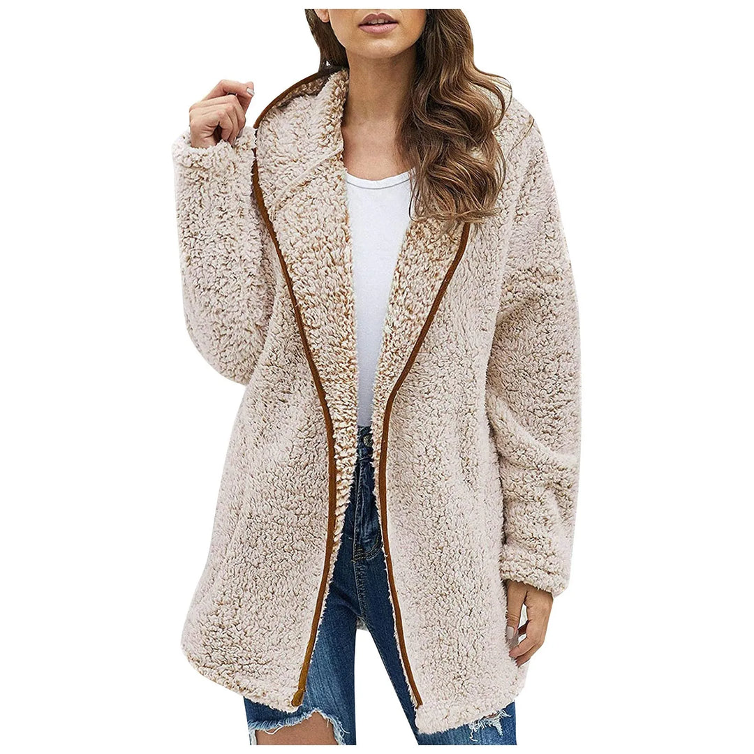 Freya | Cosy Open-Front Sherpa Jacket