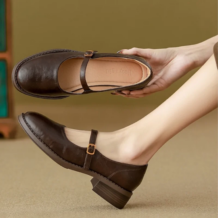 Classic Leather Mary Jane Flats