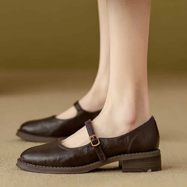 Classic Leather Mary Jane Flats