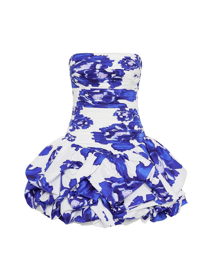 Freya | Floral Printed Bandeau Mini Dress