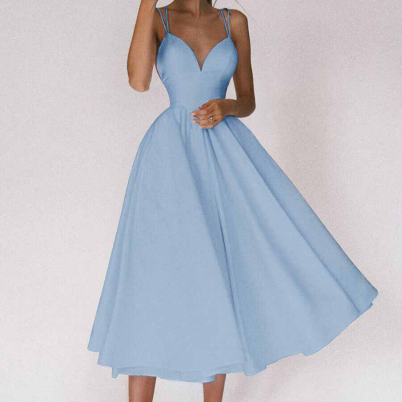 Serena | Elegant Sweetheart Strappy Occasion Dress