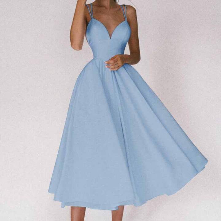 Serena | Elegant Sweetheart Strappy Occasion Dress