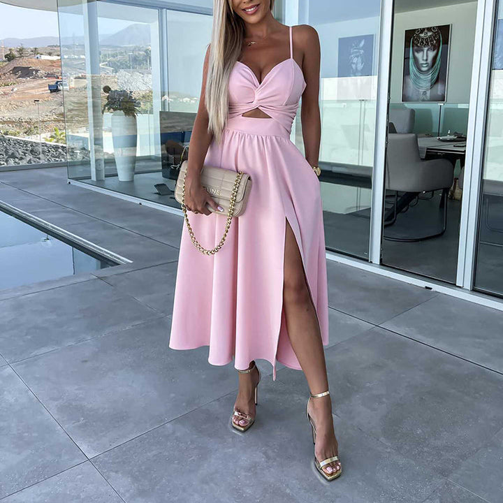 Isabella | Twist Front Occasion Midi Dress