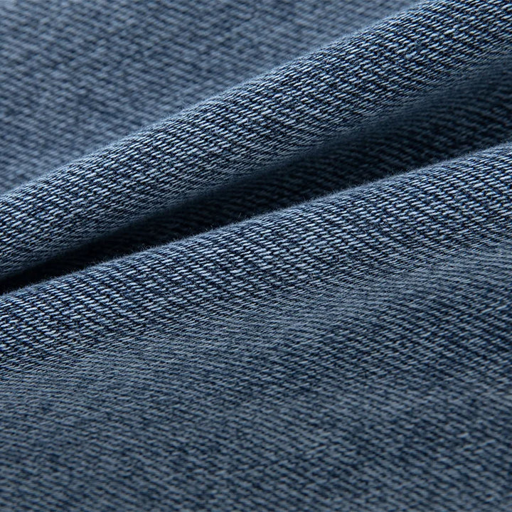 Men's Denim Jogger Jeans with Ribbed Cuff