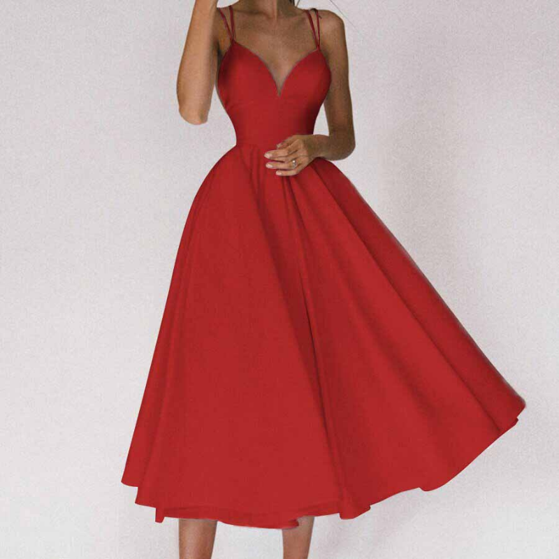 Serena | Elegant Sweetheart Strappy Occasion Dress