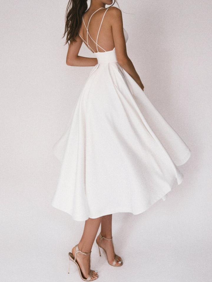 Serena | Elegant Sweetheart Strappy Occasion Dress