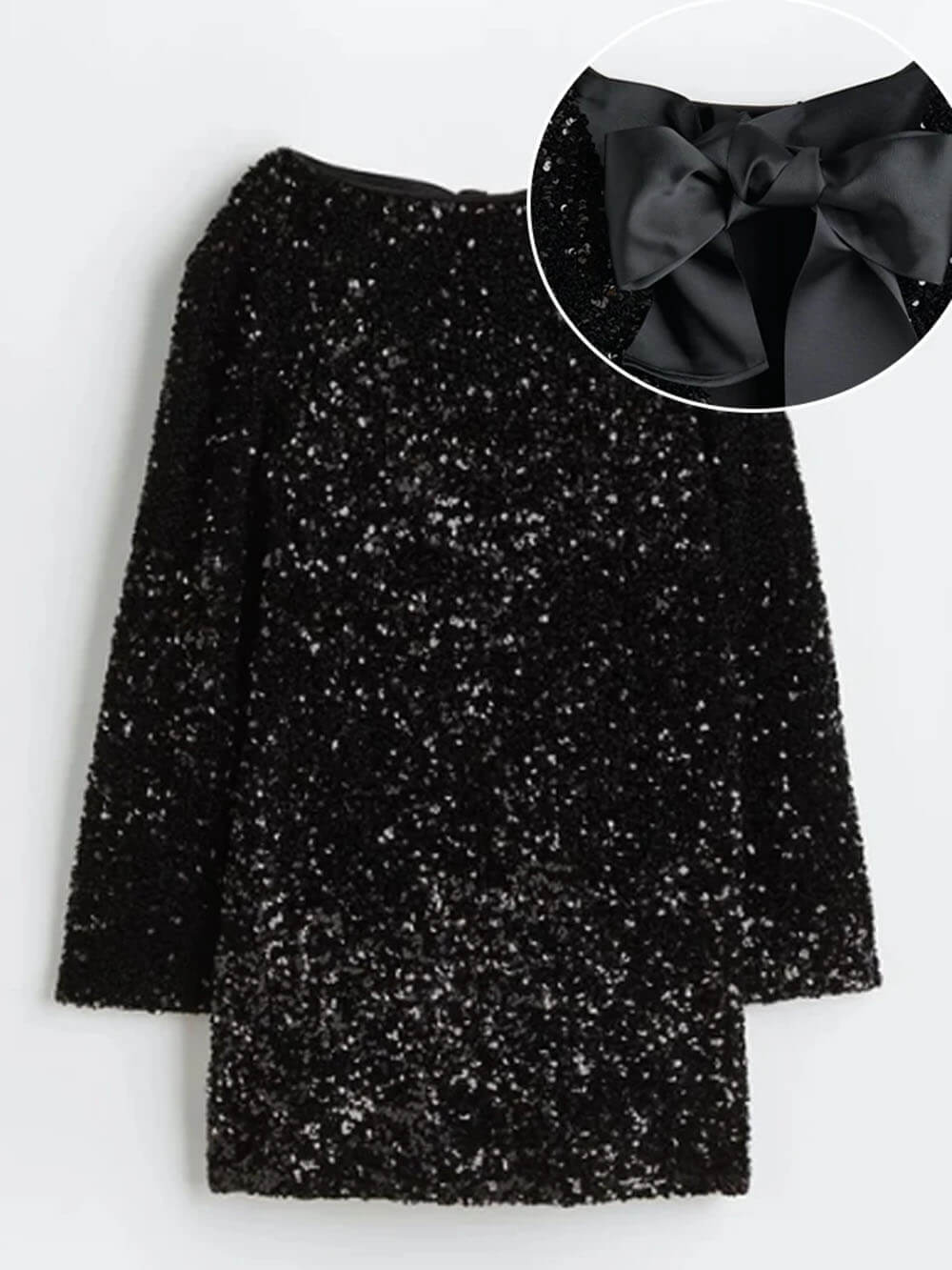 Elodie | Textured Long Sleeve Mini Dress