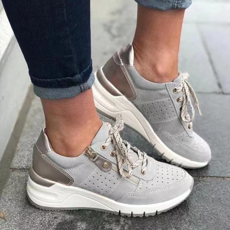 Women's Orthopedic Lace Up Sneakers