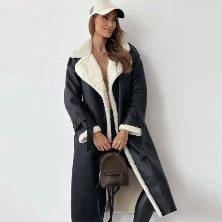 Eleanor | Sherpa Lined Double Breasted Trench Coat