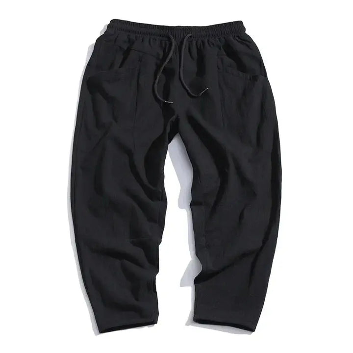 Men's Cropped Drawstring Harem Pants