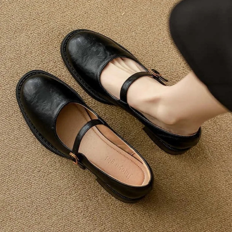 Classic Leather Mary Jane Flats