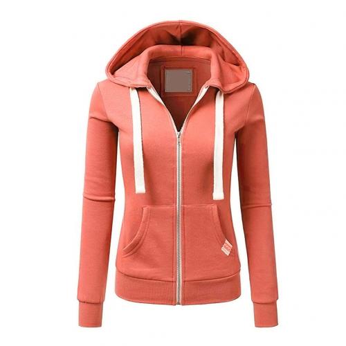 Women's Zip-Up Hoodie with Kangaroo Pocket