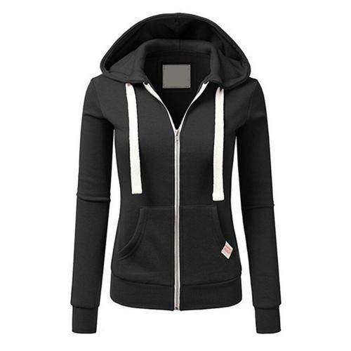 Women's Zip-Up Hoodie with Kangaroo Pocket