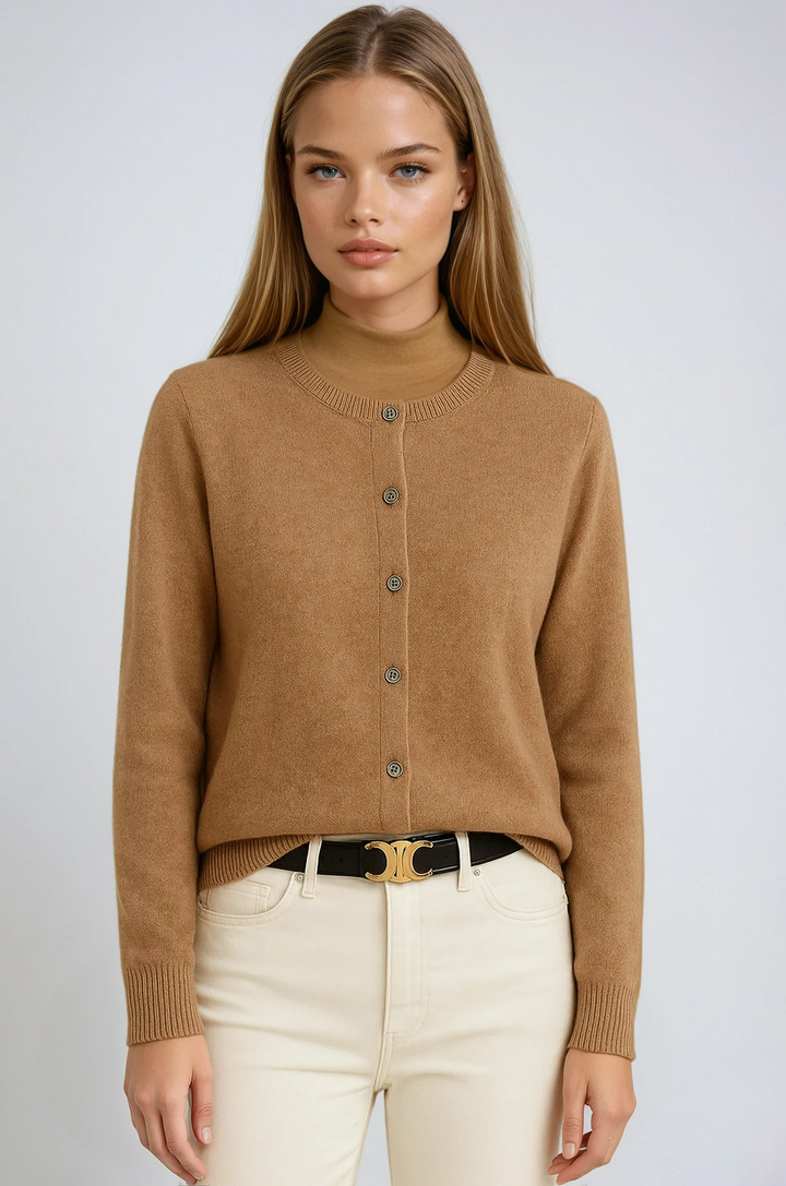 Sophia | Elegant Button Front Knit Cardigan