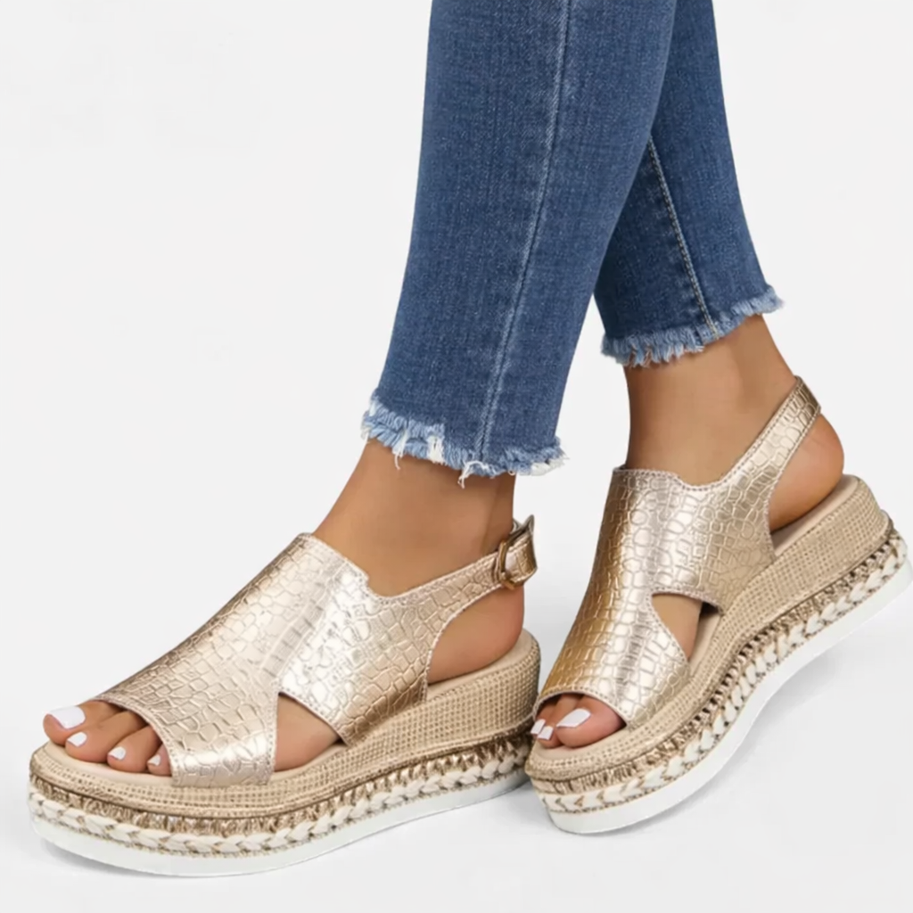 Sienna | Casual Wedge Slingback Sandals