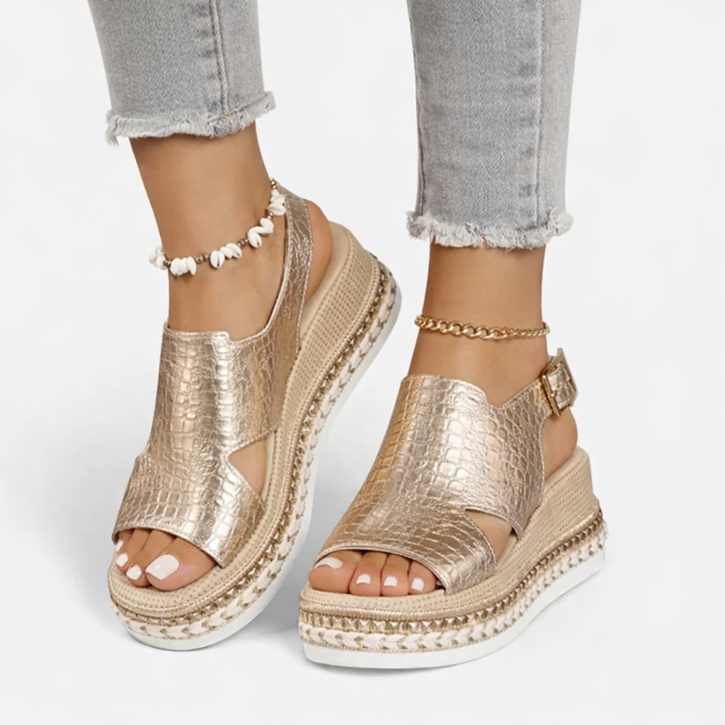 Sienna | Casual Wedge Slingback Sandals