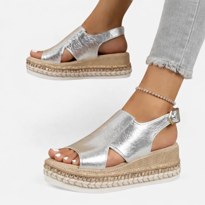 Sienna | Casual Wedge Slingback Sandals