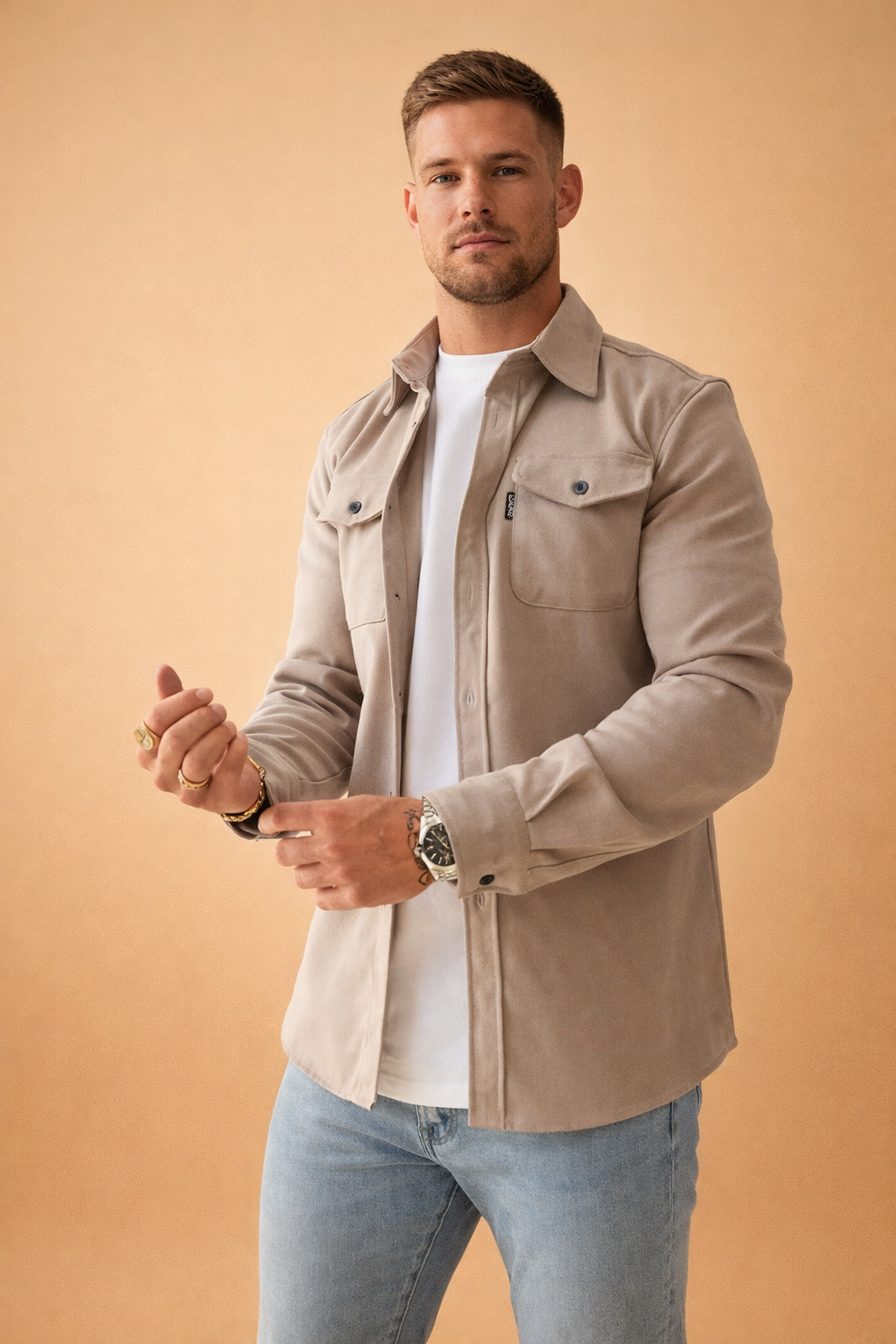 Mens Corduroy Overshirt Jacket