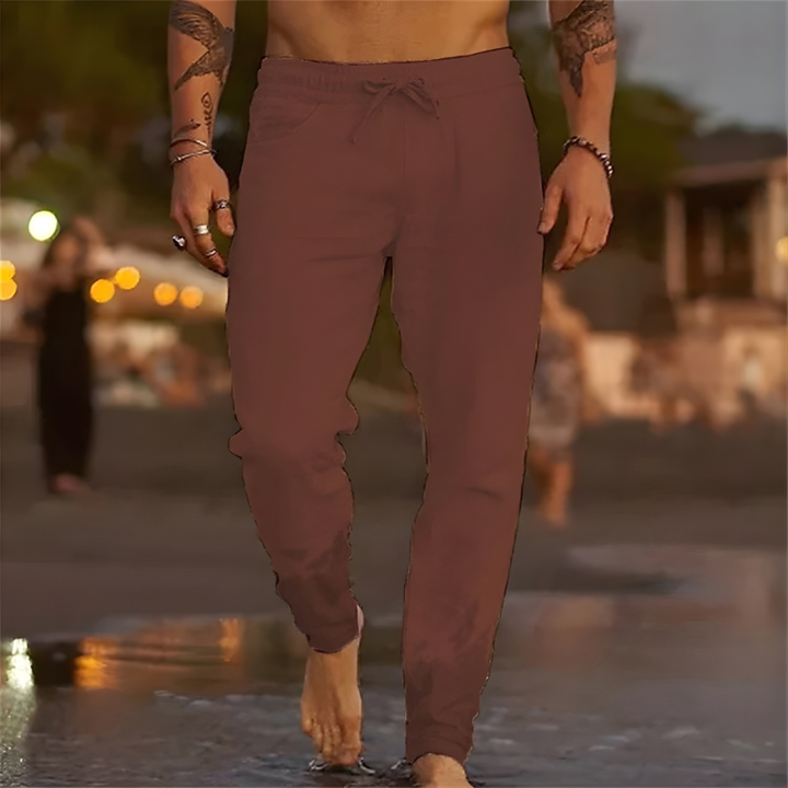 Casual Drawstring Linen Pants