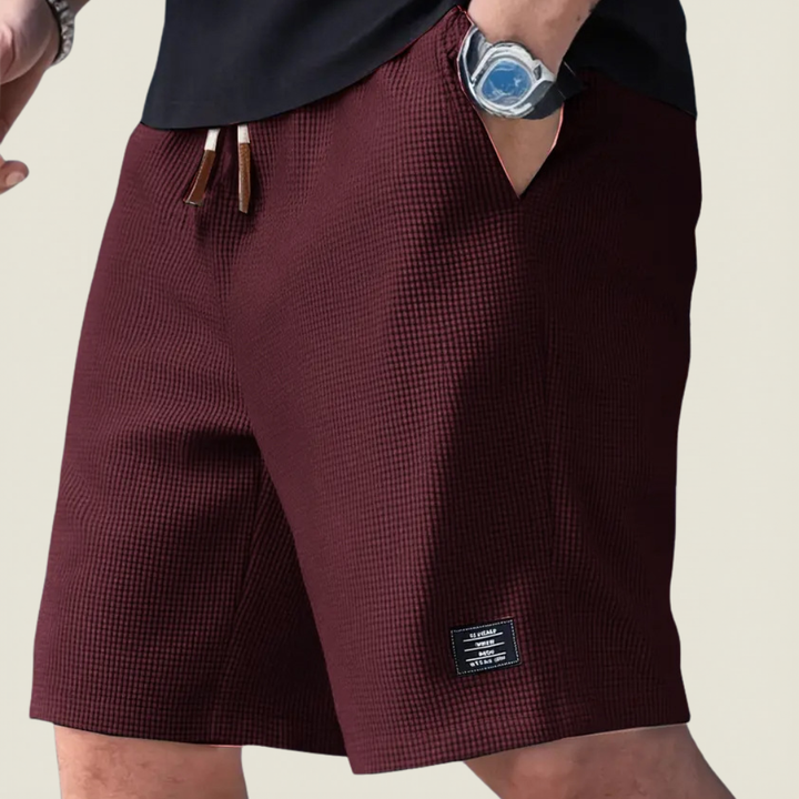 Mens Textured Lounge Shorts