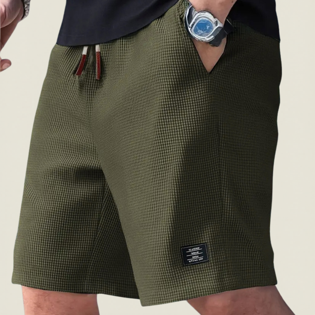 Mens Textured Lounge Shorts