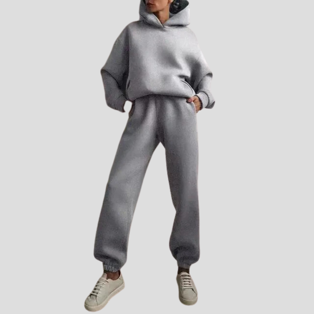Women's Fleece Lined Hoodie and Joggers Tracksuit