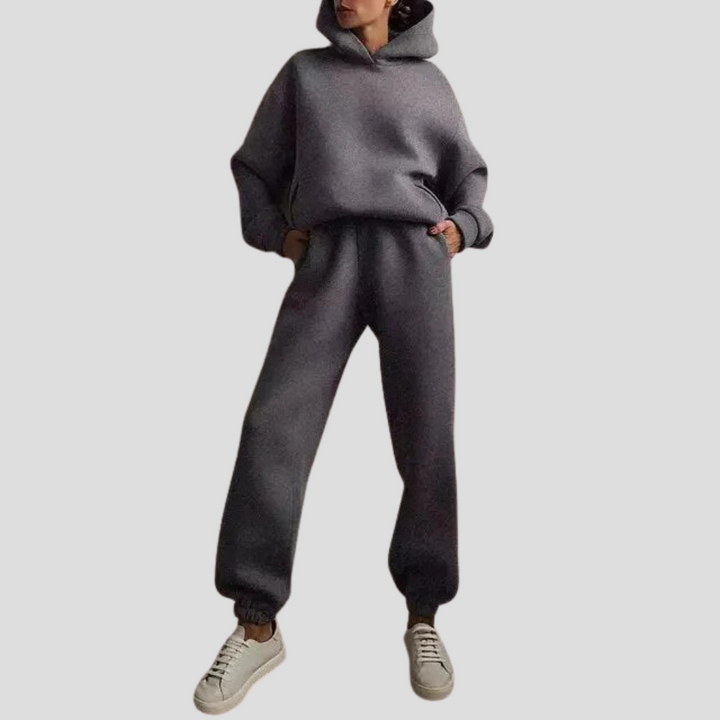 Women's Fleece Lined Hoodie and Joggers Tracksuit