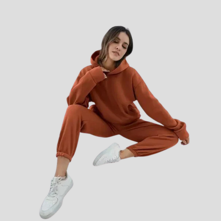 Women's Fleece Lined Hoodie and Joggers Tracksuit