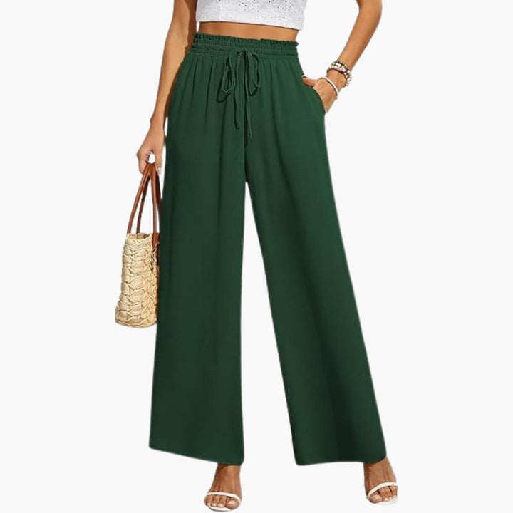 Elara | Relaxed Drawstring Wide Leg Pants