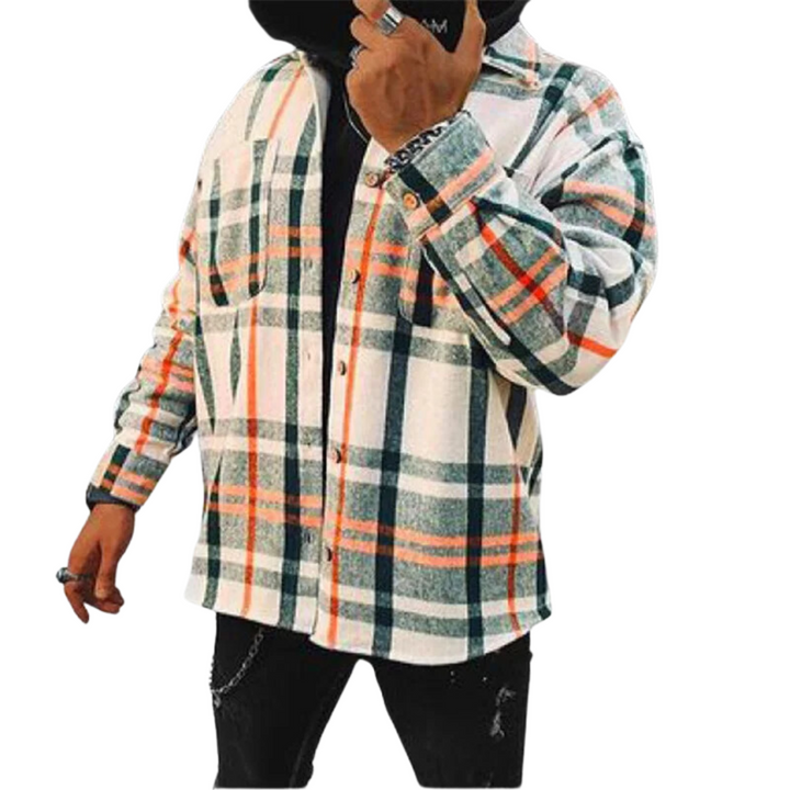 Mens Plaid Overshirt Jacket