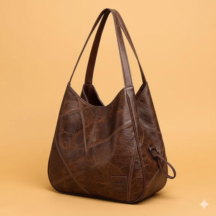 Women's Leather Slouchy Hobo Shoulder Bag