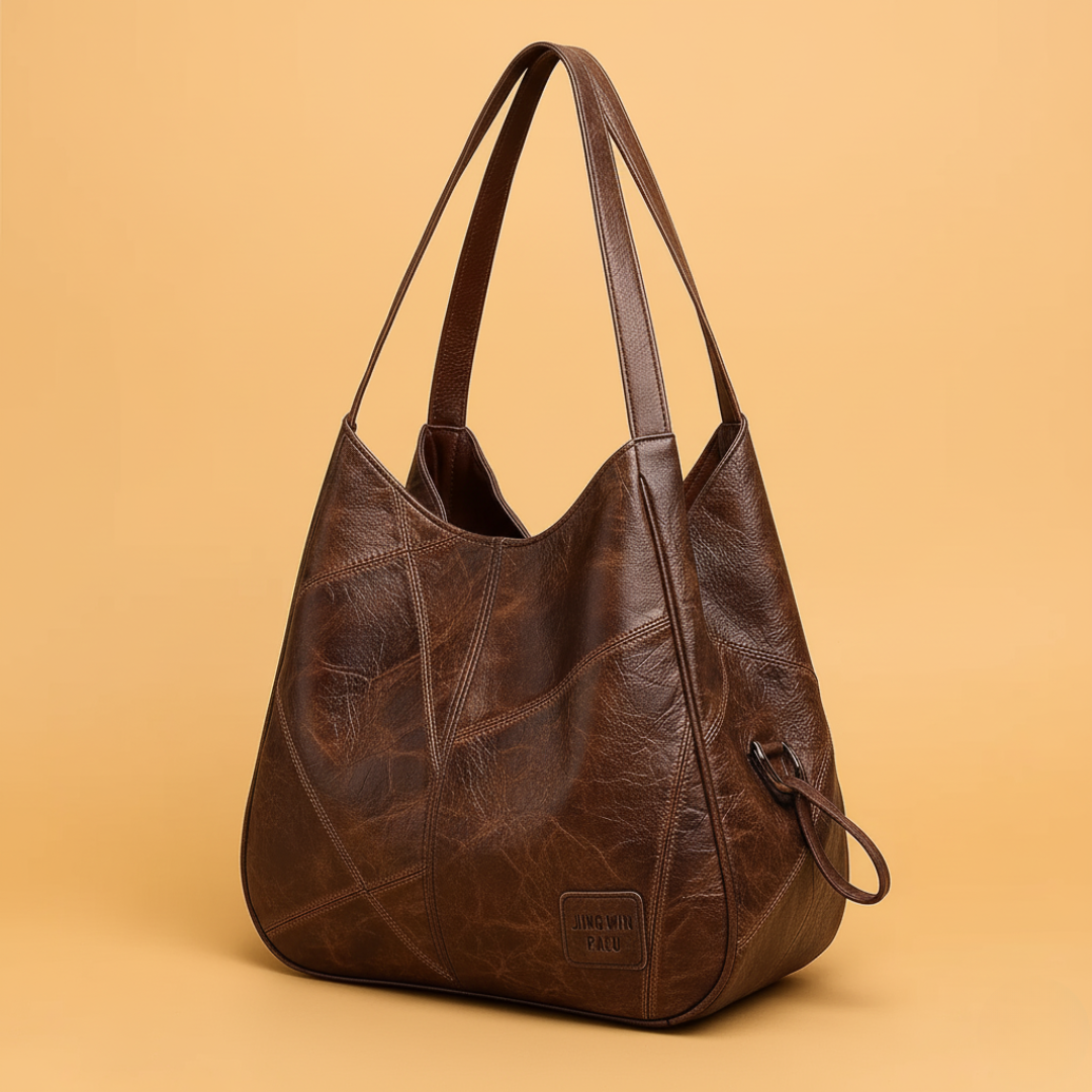 Women's Leather Slouchy Hobo Shoulder Bag