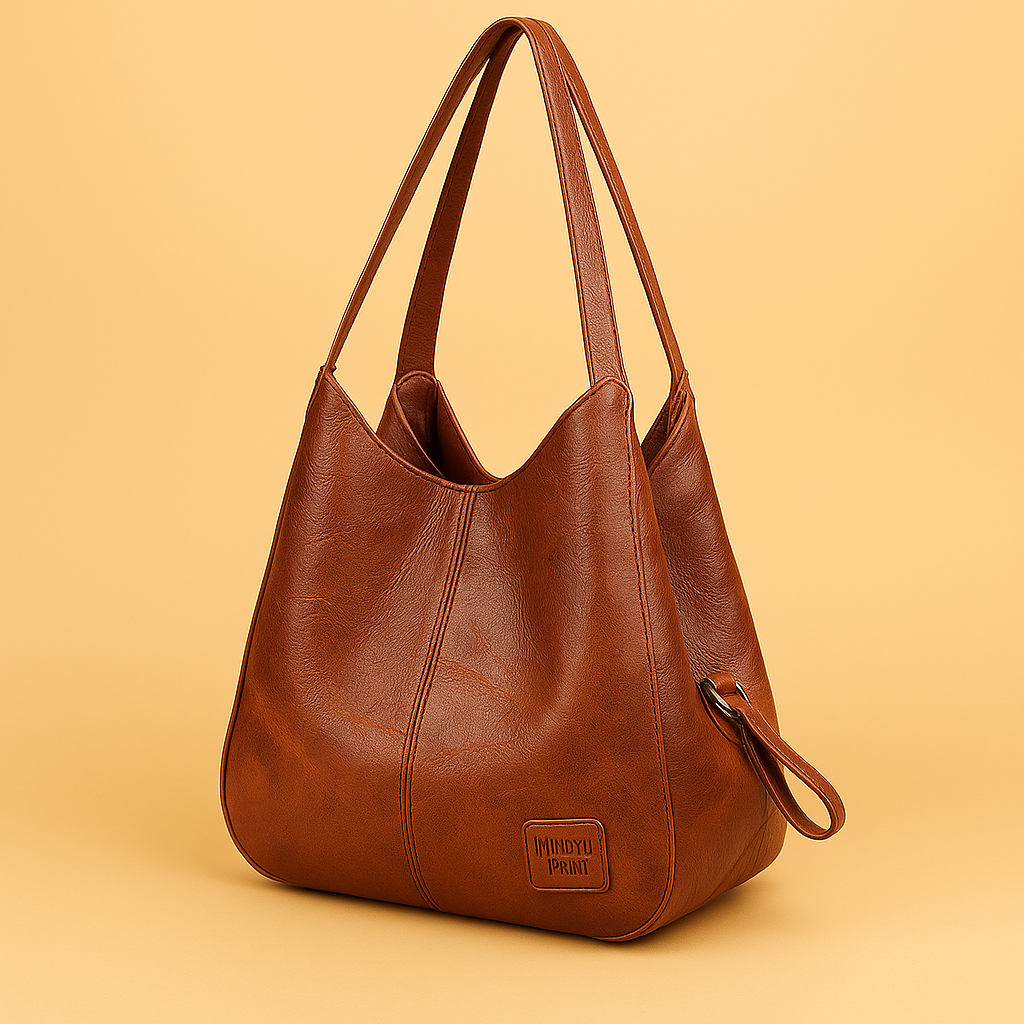 Women's Leather Slouchy Hobo Shoulder Bag