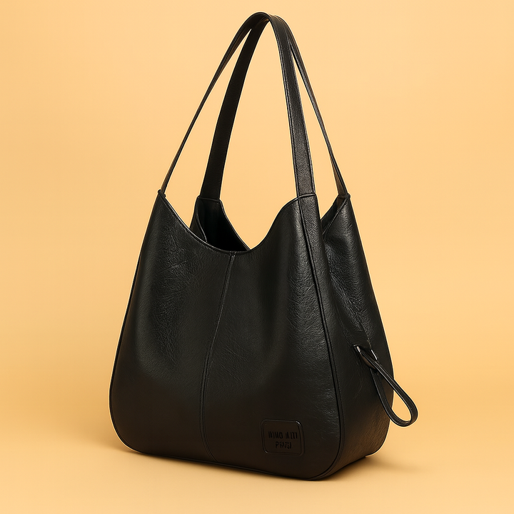 Women's Leather Slouchy Hobo Shoulder Bag