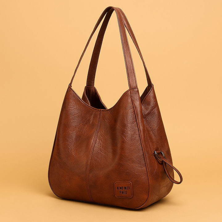 Women's Leather Slouchy Hobo Shoulder Bag