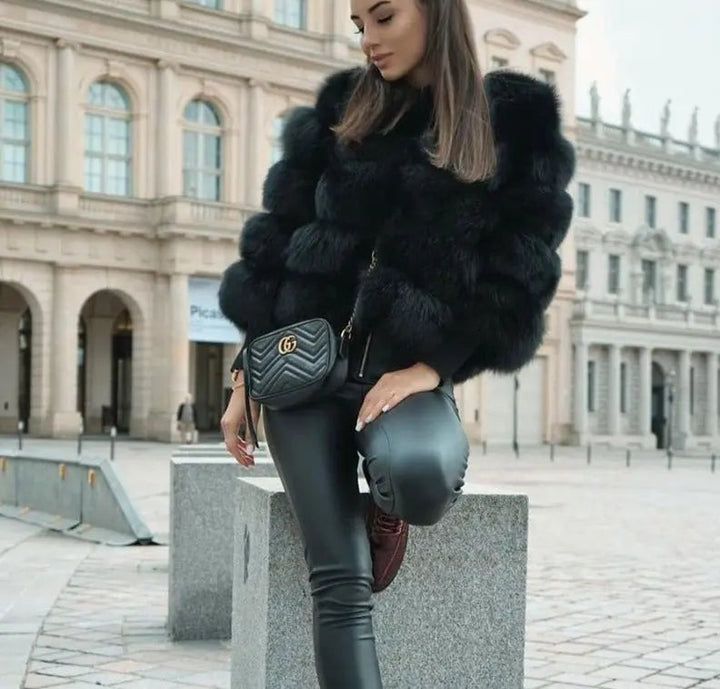 Selene | Luxe Faux Fur Cropped Jacket