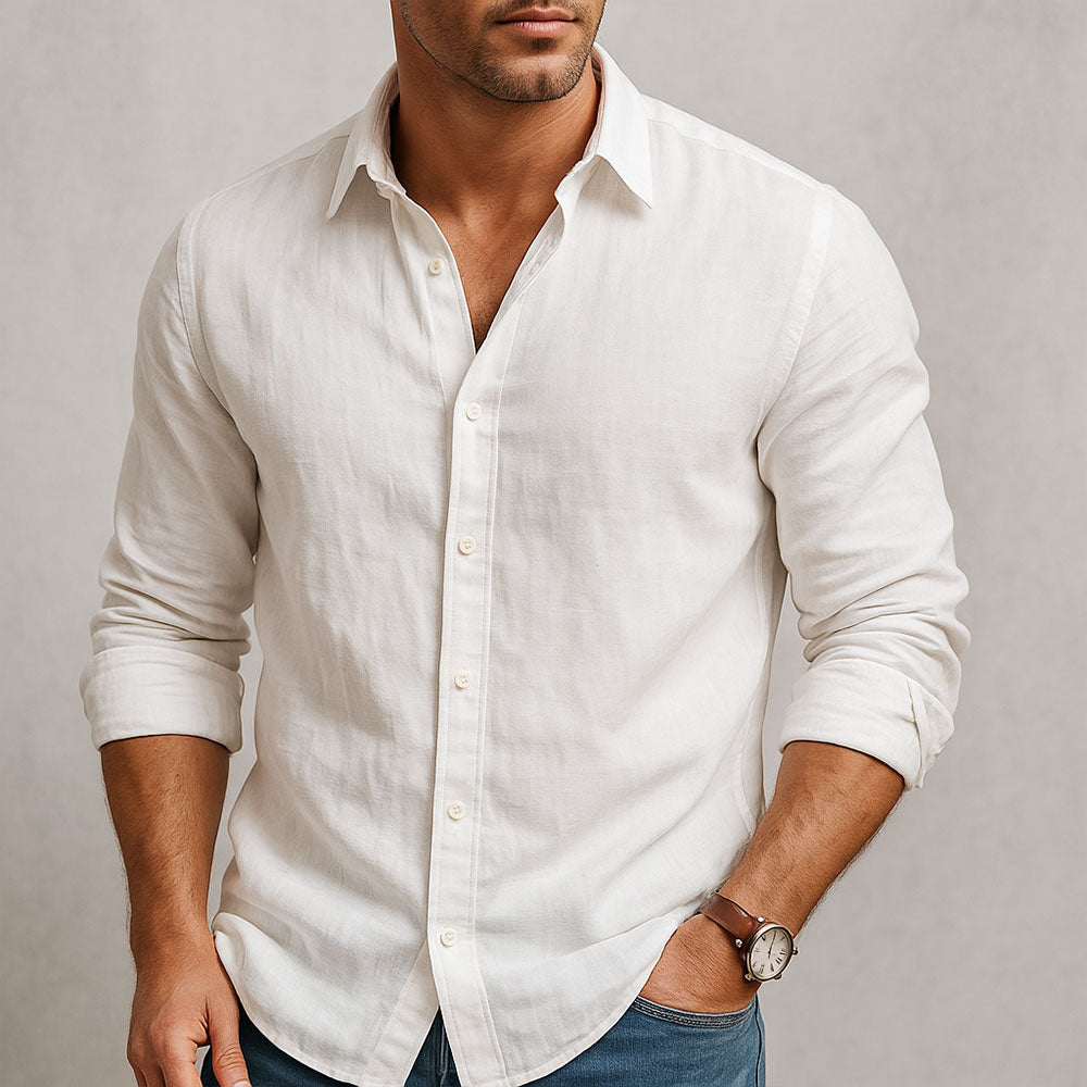 Men's Linen Shirt in a Tailored Fit