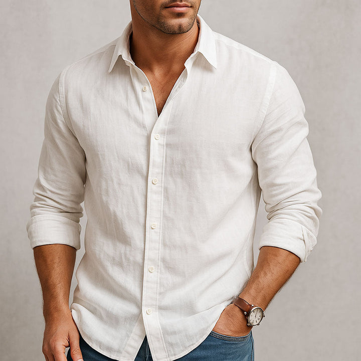 Men's Linen Shirt in a Tailored Fit